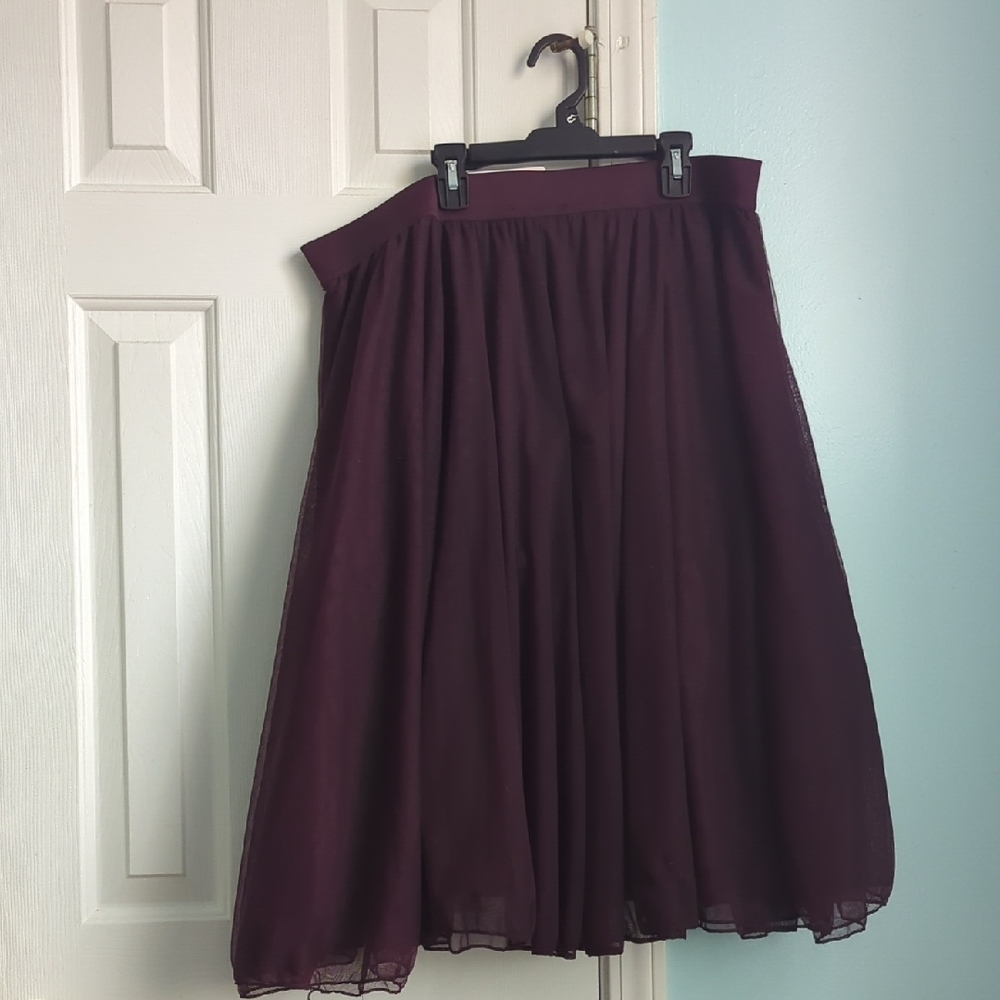 torrid Plum A-Line Midi Skirt